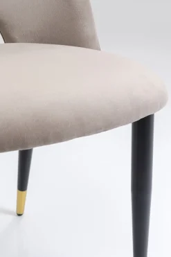 KARE Stuhl Iris Velvet Taupe (2/Set)