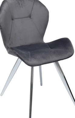KARE Stuhl Viva Grau Chrom