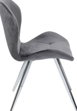 KARE Stuhl Viva Grau Chrom