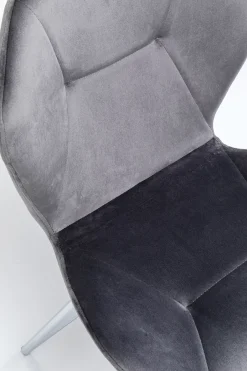 KARE Stuhl Viva Grau Chrom