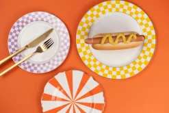 KARE Teller Harlequin Gelb Ø27cm