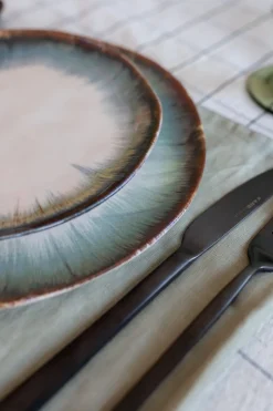 KARE Teller Laguna Blau Ø26cm