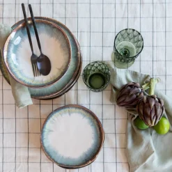 KARE Teller Laguna Blau Ø20cm