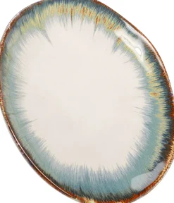 KARE Teller Laguna Blau Ø20cm