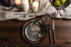 KARE Teller Savannah Braun/Grau Matt Ø20cm