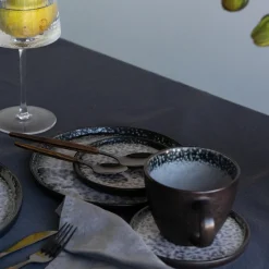 KARE Teller Soho Grau Ø14cm