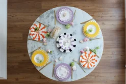 KARE Teller Tief Harlequin Gelb Ø23cm