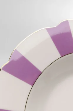KARE Teller Tief Harlequin Lila Ø23cm