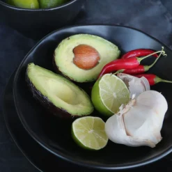 KARE Teller Tief Organic Black Ø22cm