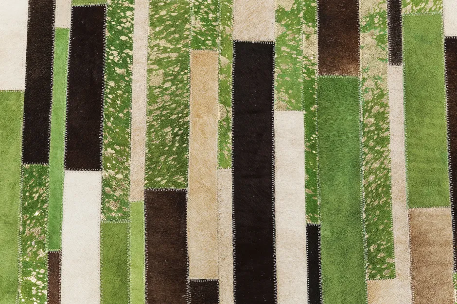 KARE Teppich Brick Grün 170x240cm