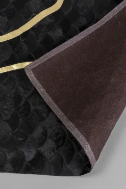 KARE Teppich Fulmine Schwarz 170x240cm