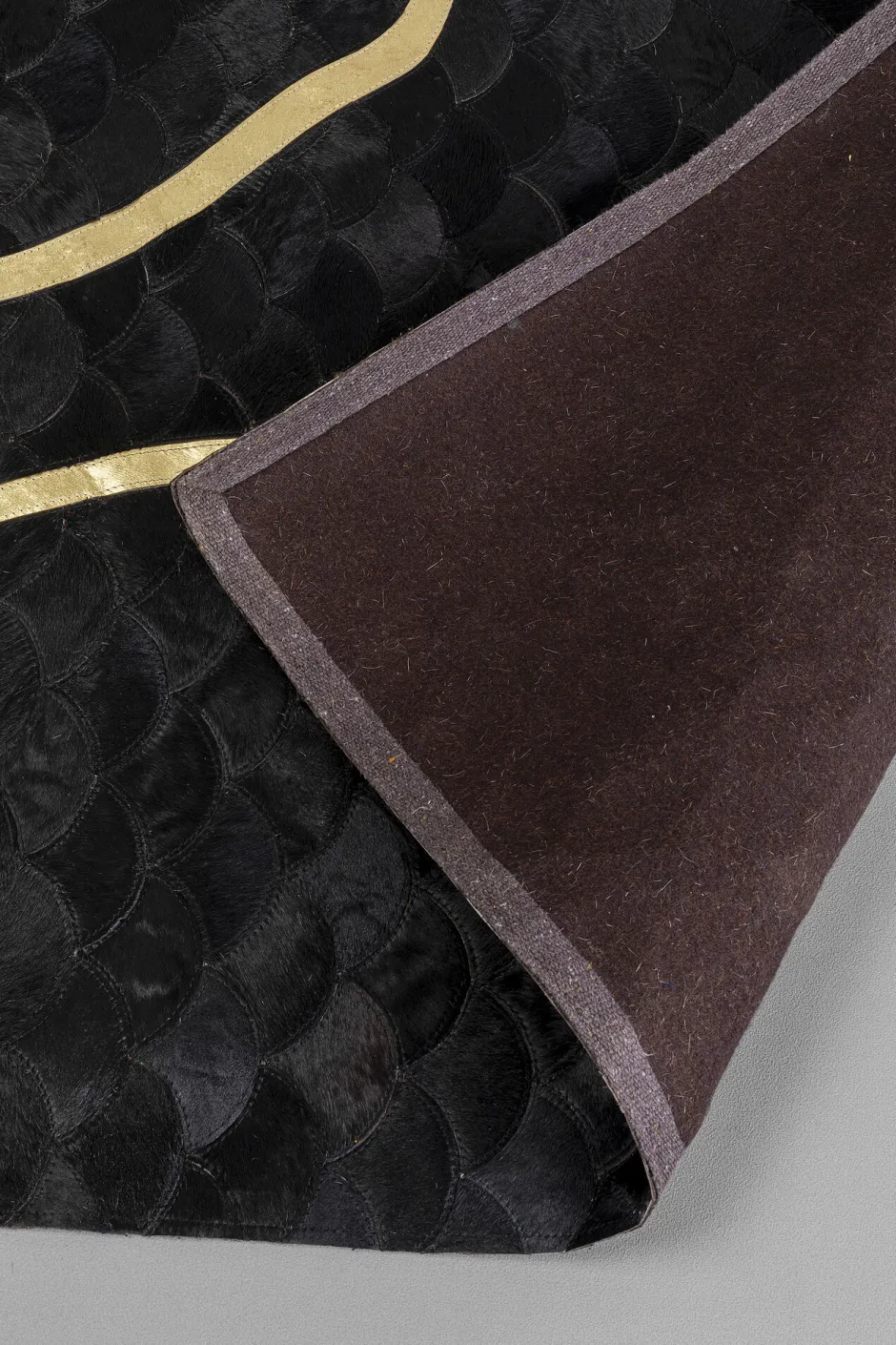 KARE Teppich Fulmine Schwarz 170x240cm