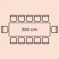 KARE Tisch Bug 300x90cm