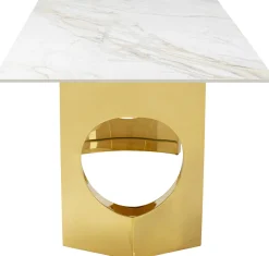KARE Tisch Eternity Oho Gold Keramik 180x90cm