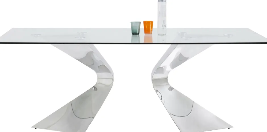 KARE Tisch Gloria Chrom 200x100cm