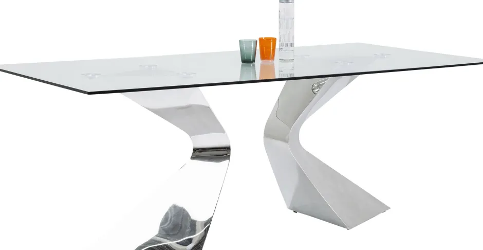 KARE Tisch Gloria Chrom 200x100cm