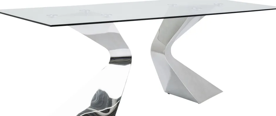 KARE Tisch Gloria Chrom 200x100cm