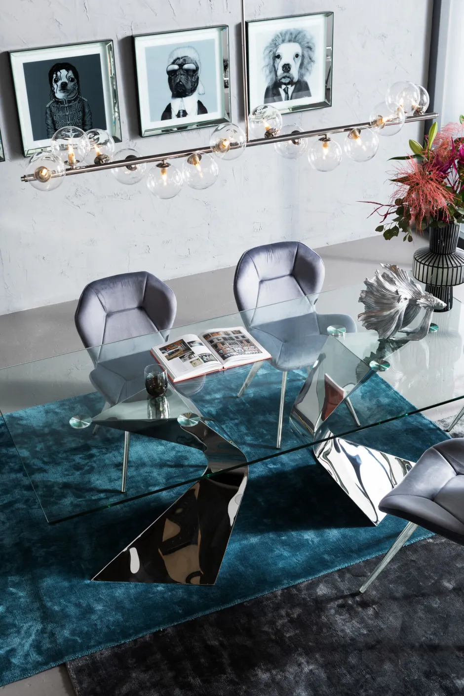 KARE Tisch Gloria Chrom 200x100cm