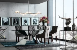 KARE Tisch Gloria Chrom 200x100cm