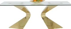KARE Tisch Gloria Gold 100x200cm
