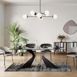 KARE Tisch Gloria Schwarz 200x100cm