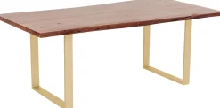 KARE Tisch Harmony Dunkel Brass 180x90