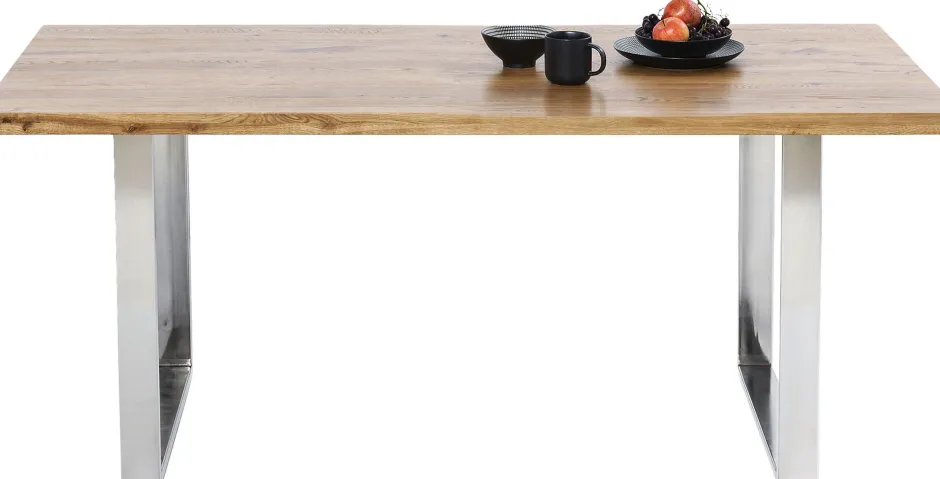 KARE Tisch Jackie Eiche Chrom 160x80