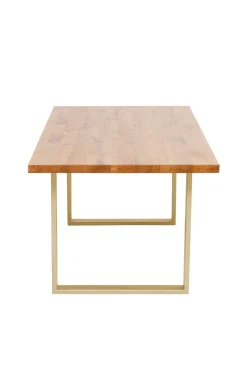 KARE Tisch Jackie Eiche Messing 160x80