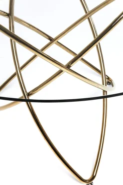 KARE Tisch Molekular Gold Ø120cm