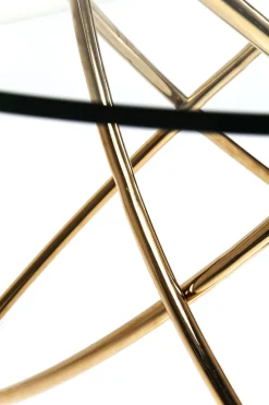 KARE Tisch Molekular Gold Ø120cm