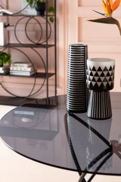 KARE Tisch Molekular Schwarz Ø120cm