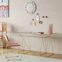 KARE Tisch Polar Brass Matt 8mm ESG