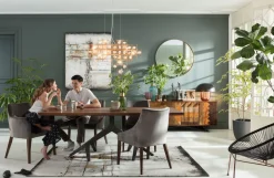 KARE Tisch Roots Dark 220x100cm