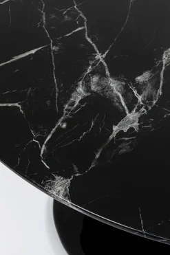 KARE Tisch Solo Marble Schwarz Ø110