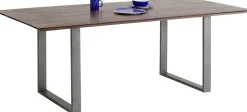 KARE Tisch Symphony Dunkel Rohstahl 180x90