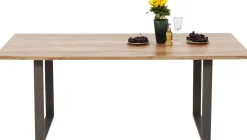 KARE Tisch Symphony Rohstahl 180x90