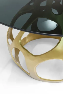 KARE Tisch Volcano Gold Ø120cm