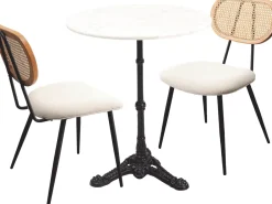 KARE Tischgruppe Bistro Rosalie Creme (3/tlg.)