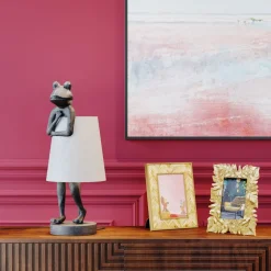 KARE Tischleuchte Animal Frog Grau