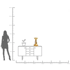 KARE Tischleuchte Animal Giraffe Gold 50cm