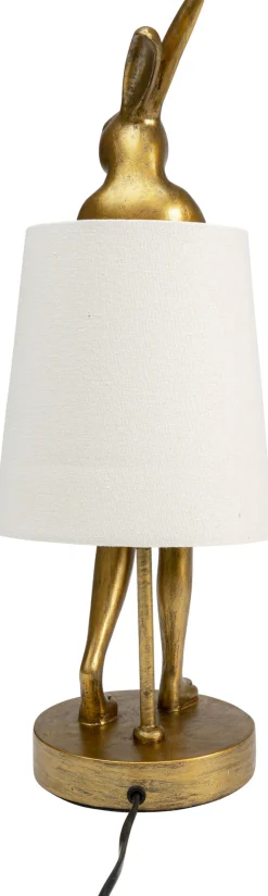 KARE Tischleuchte Animal Rabbit Gold/Weiß 50cm