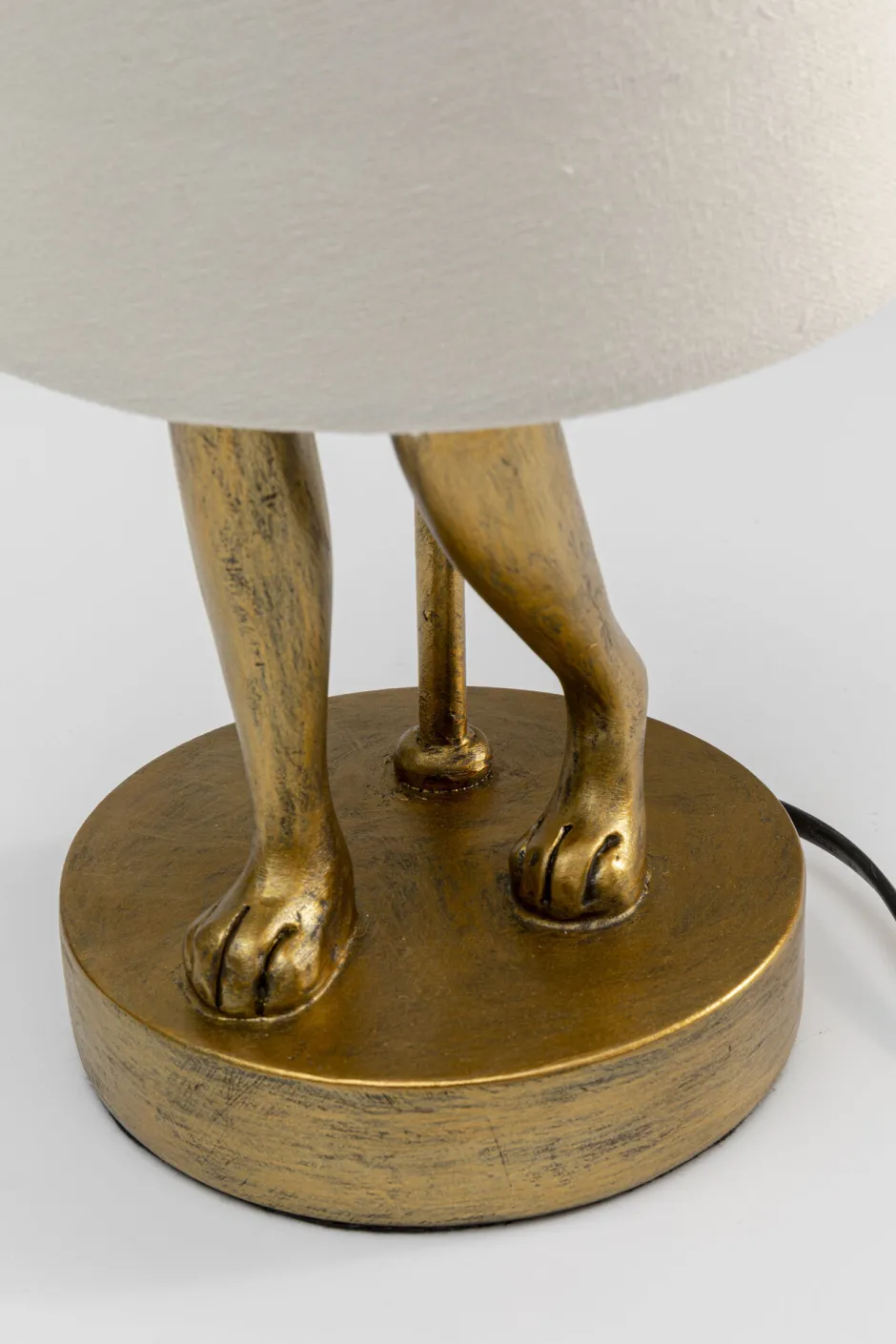 KARE Tischleuchte Animal Rabbit Gold/Weiß 50cm