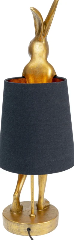 KARE Tischleuchte Animal Rabbit Gold/Schwarz 68cm