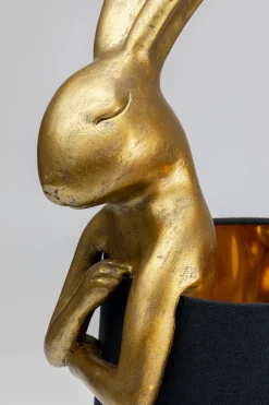 KARE Tischleuchte Animal Rabbit Gold/Schwarz 68cm