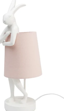 KARE Tischleuchte Animal Rabbit Weiß/Rosa 50cm