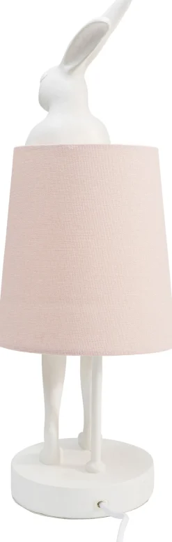 KARE Tischleuchte Animal Rabbit Weiß/Rosa 50cm