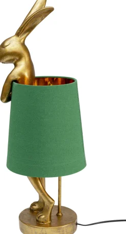 KARE Tischleuchte Animal Rabbit Gold/Grün 68cm