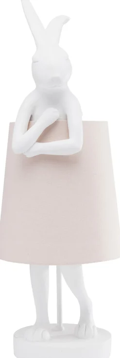 KARE Tischleuchte Animal Rabbit Weiß/Rosa 68cm