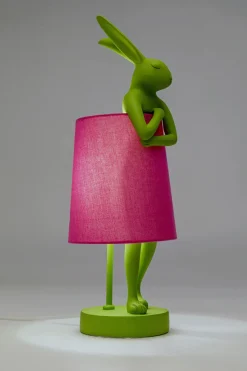 KARE Tischleuchte Animal Rabbit Grün/Pink 50cm
