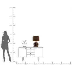 KARE Tischleuchte Calamaro 58cm